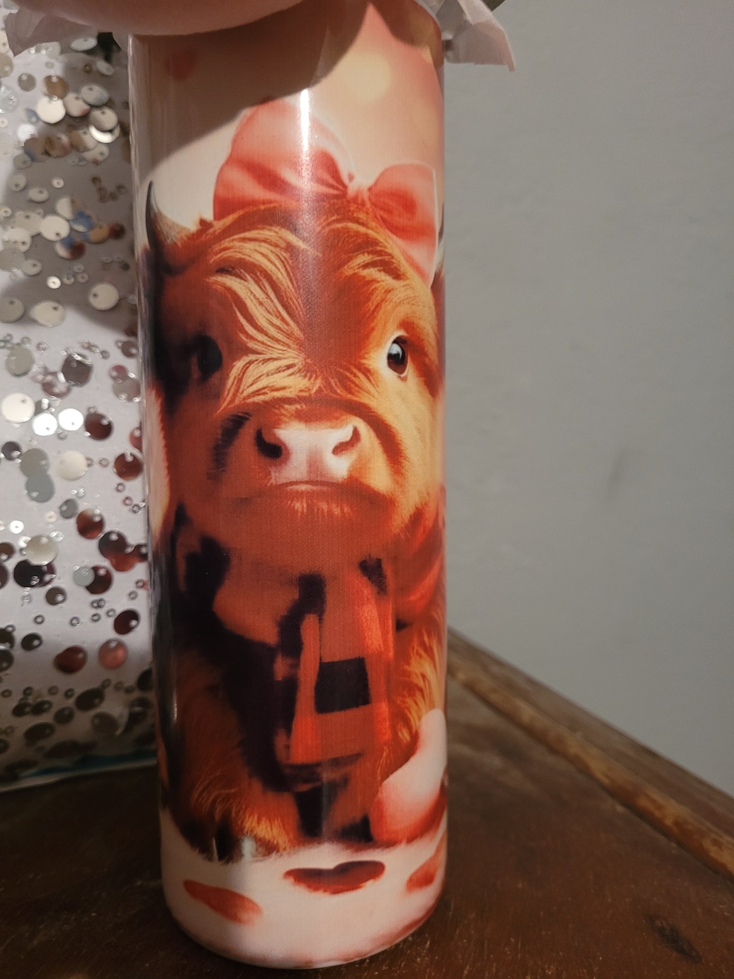 20 oz highland cow sublimation tumbler