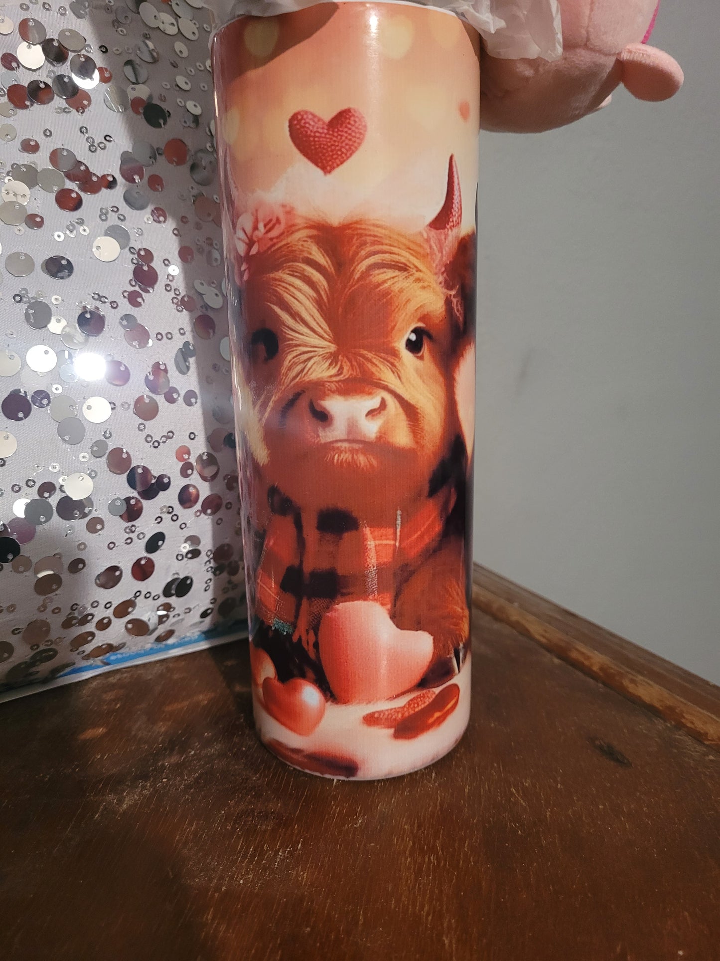 20 oz highland cow sublimation tumbler